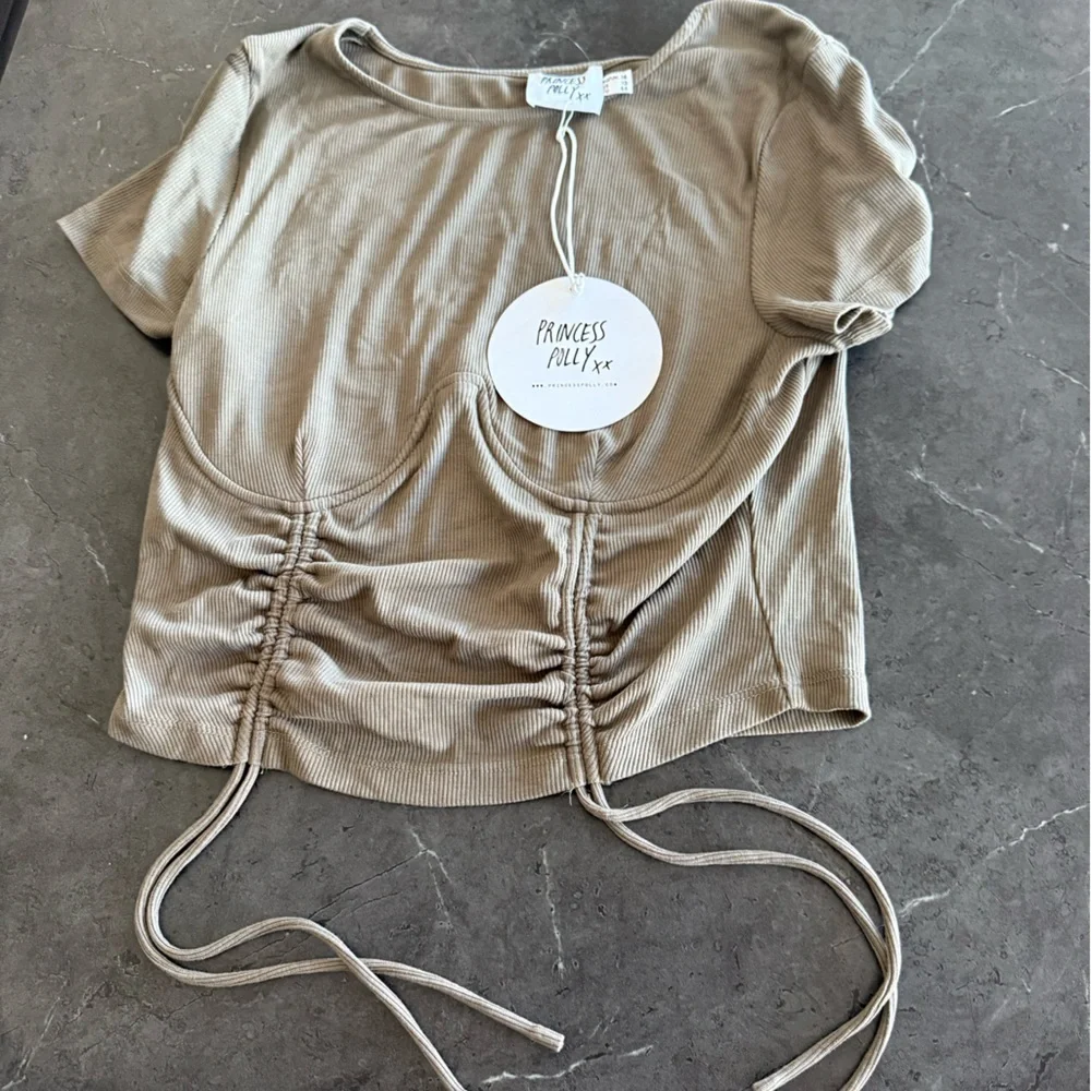 Princess Polly Khaki Stormi Top - Picture 2 of 5